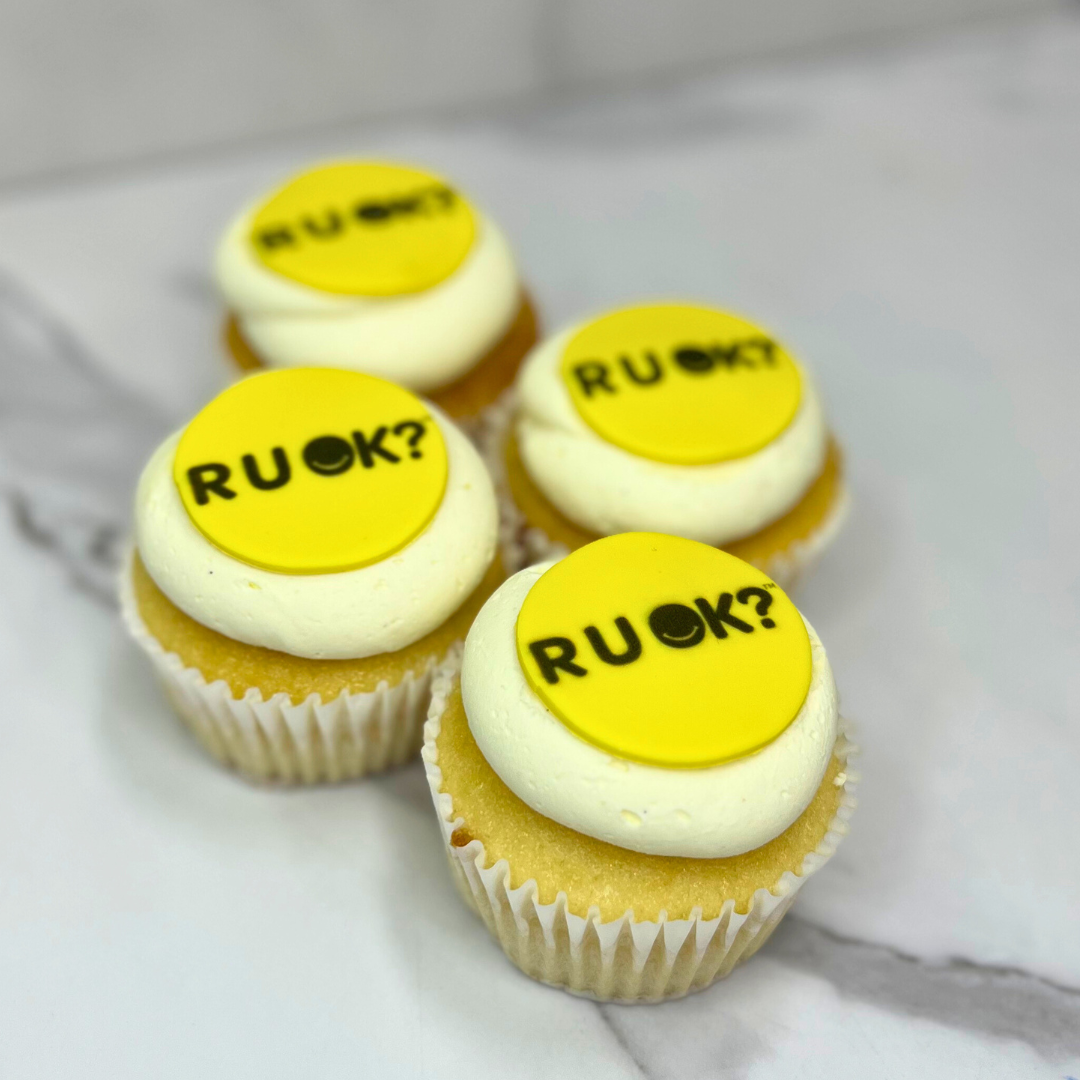 R U OK Day Yellow Cupcakes 80 Corporate Box