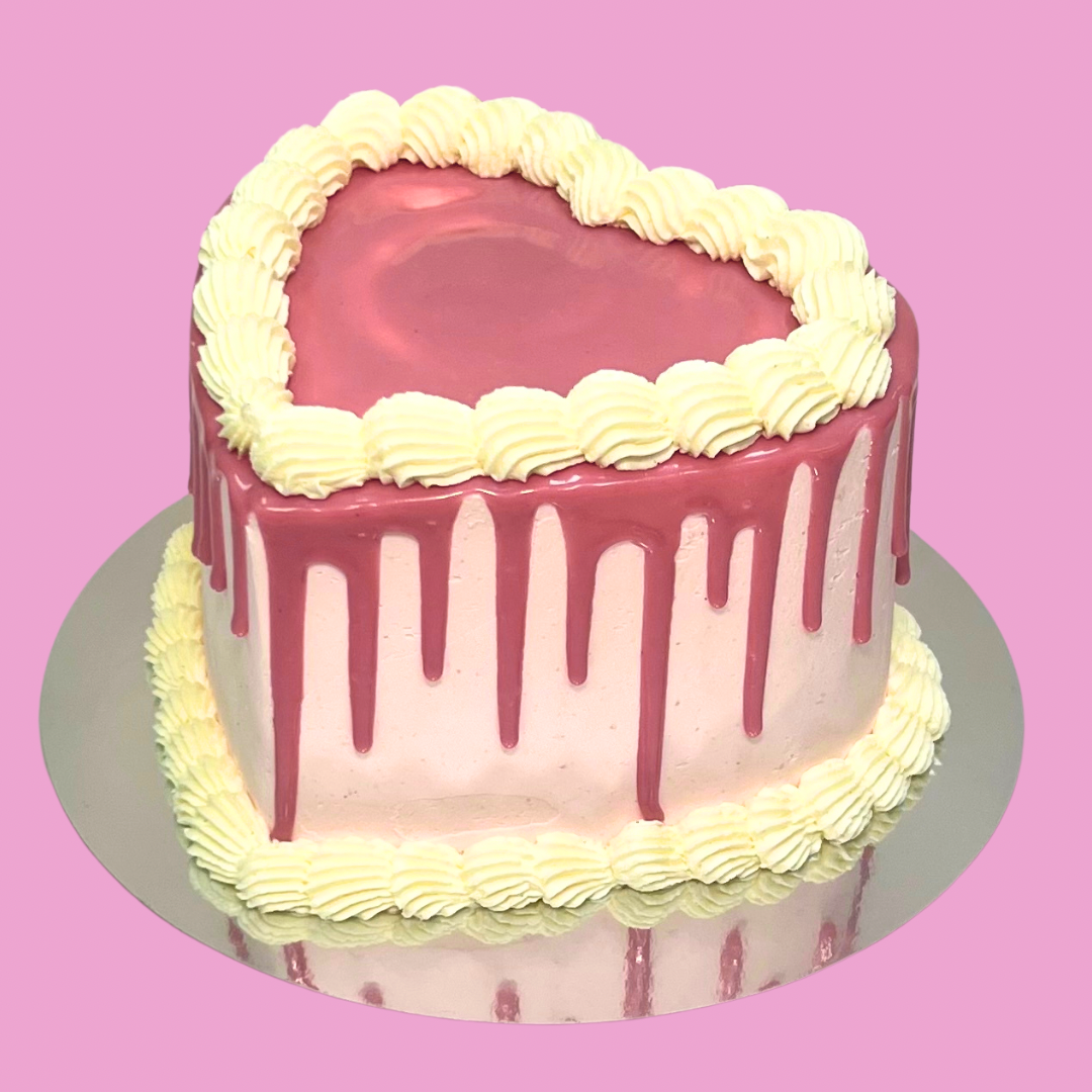 Heart Drip Cake