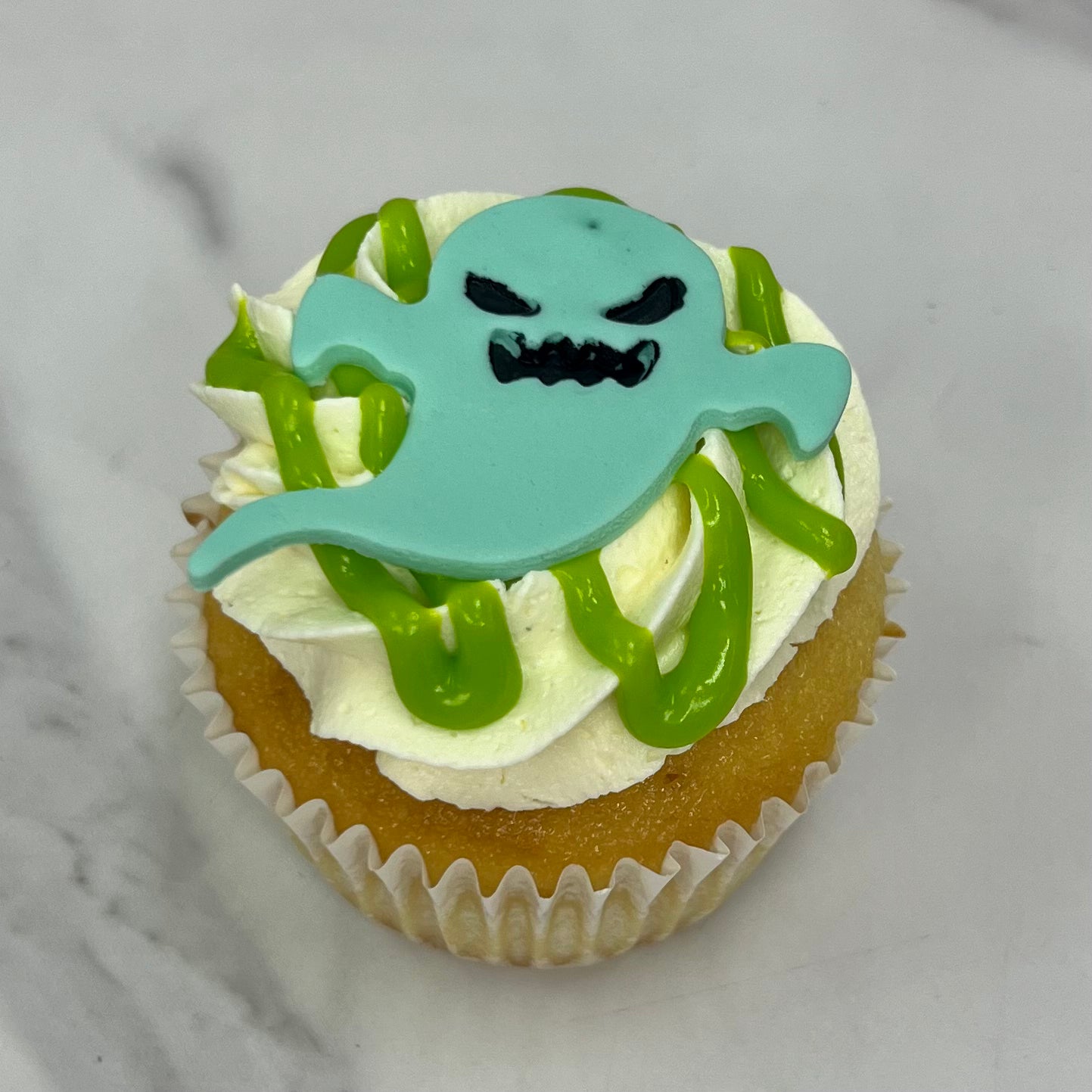 Slimy Ghost Cupcake