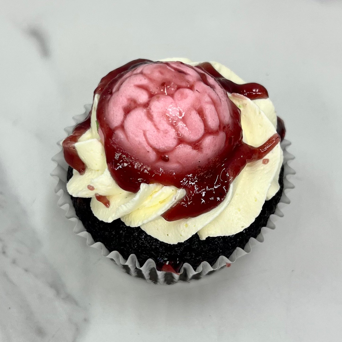 Zombie Brain Cupcake