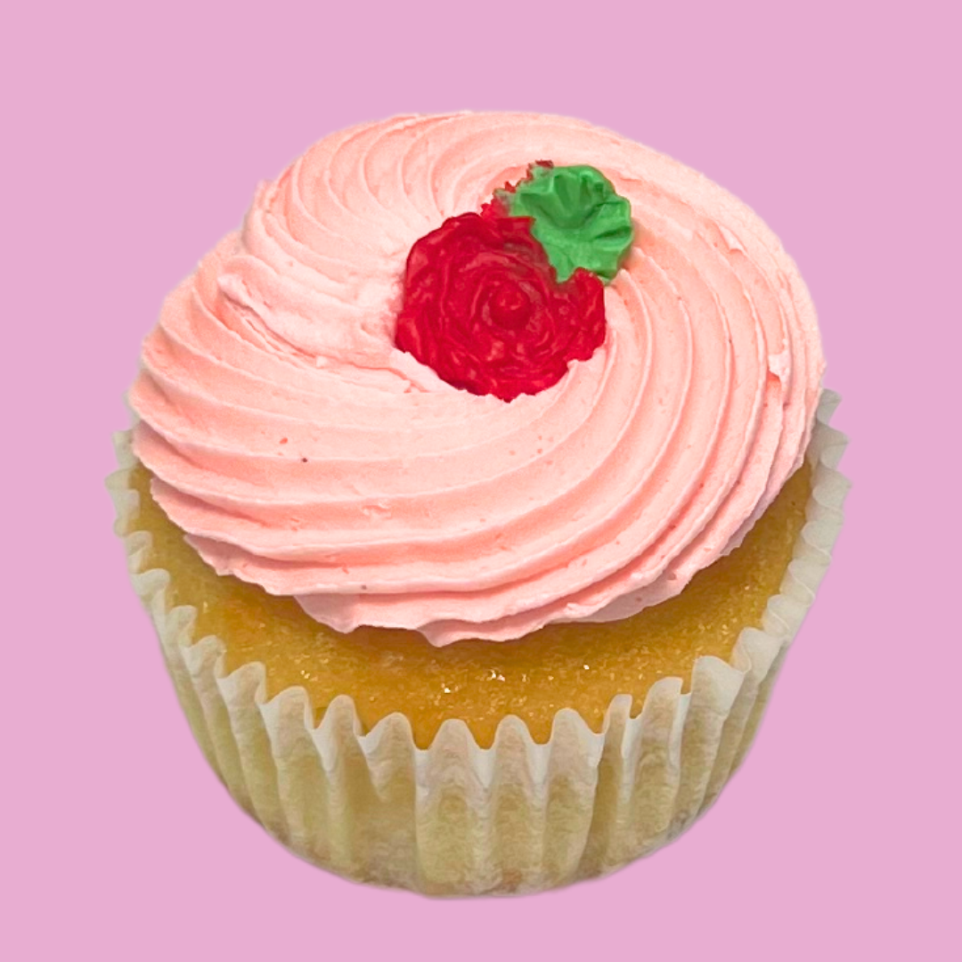 Red Rose Cupcake