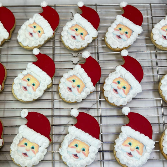 Santa Face Cookies