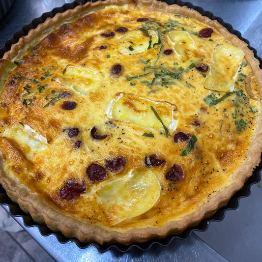 Ham, Brie and Cranberry Quiche