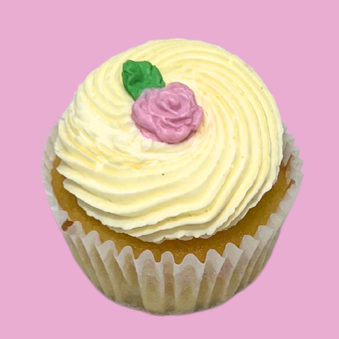 Pink Rose Cupcake