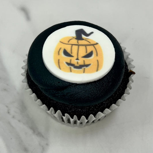 Black Jack O Lantern Cupcake