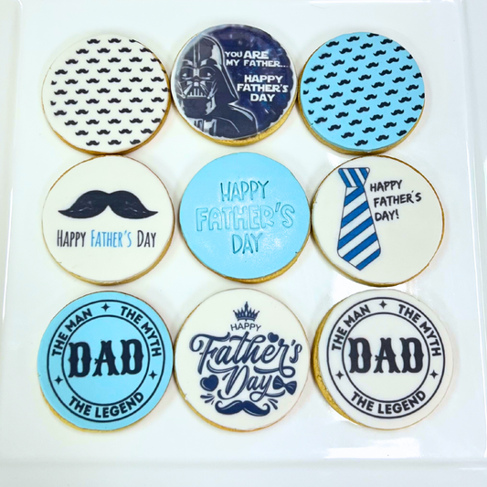 Fathers Day Vanilla Bean Sugar Cookie (9 Cookies)