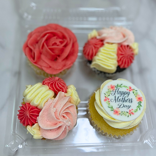 Mothers Day Cupcake 4 pack